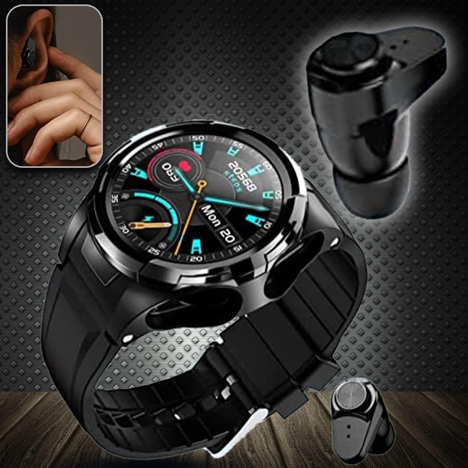 2 in 1 Smart Watch with Earbuds Waterproof HD Touch Screen JM06 Monitor Sports and Health Activities Mobile App Control S201 2 in 1 Smart Watch with Earbuds Waterproof HD Touch Screen JM06 Monitor Sports and Health Activities Mobile App Control S201